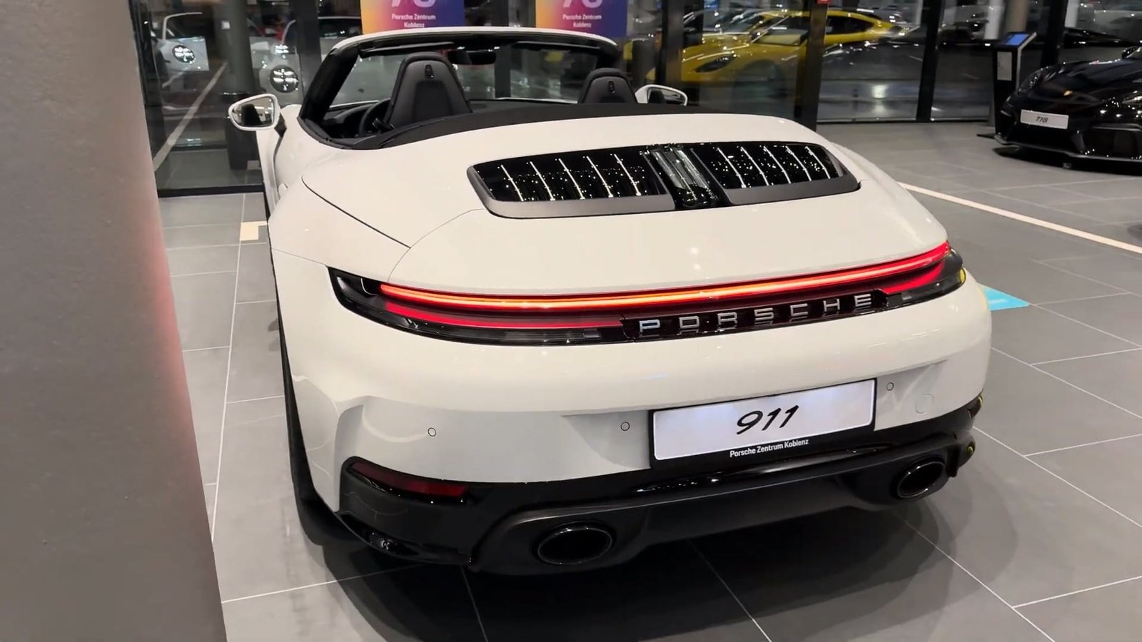 Back Side Porsche 911 Carrera 4S Cabriolet 2026 Back Side Porsche 911 Carrera 4S Cabriolet 2026
