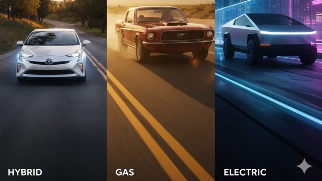 Hybrid vs. Gas vs. Electric