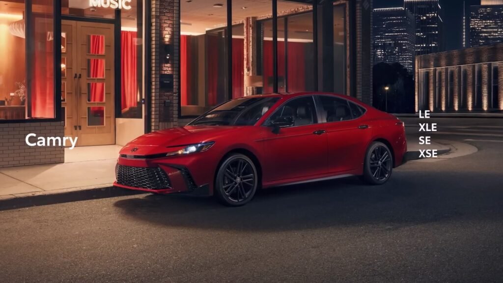 Red 2026 Toyota Camry Redesign
