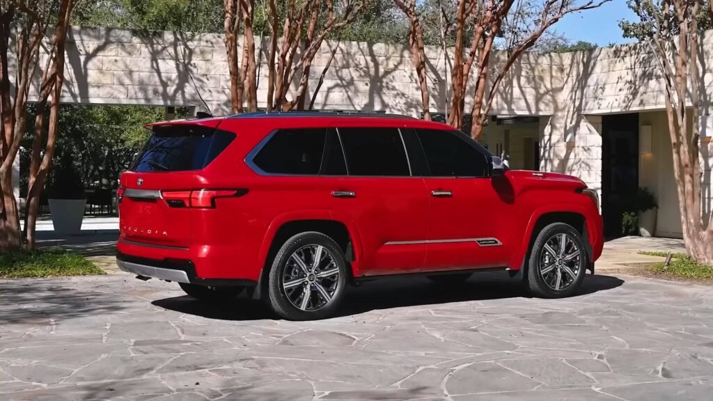 Red Toyota Sequoia 2025