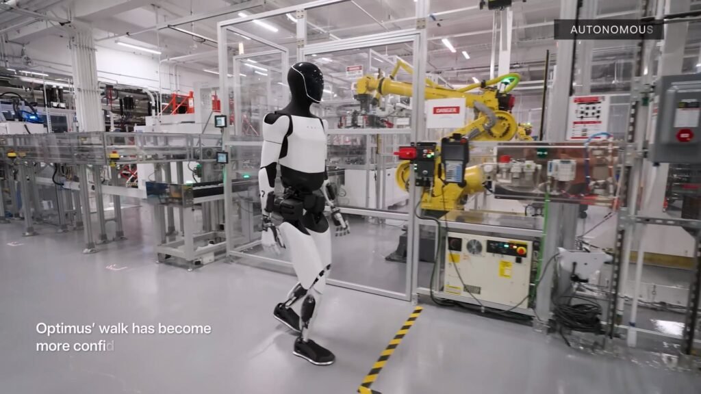 Walk Tesla Optimus Robot