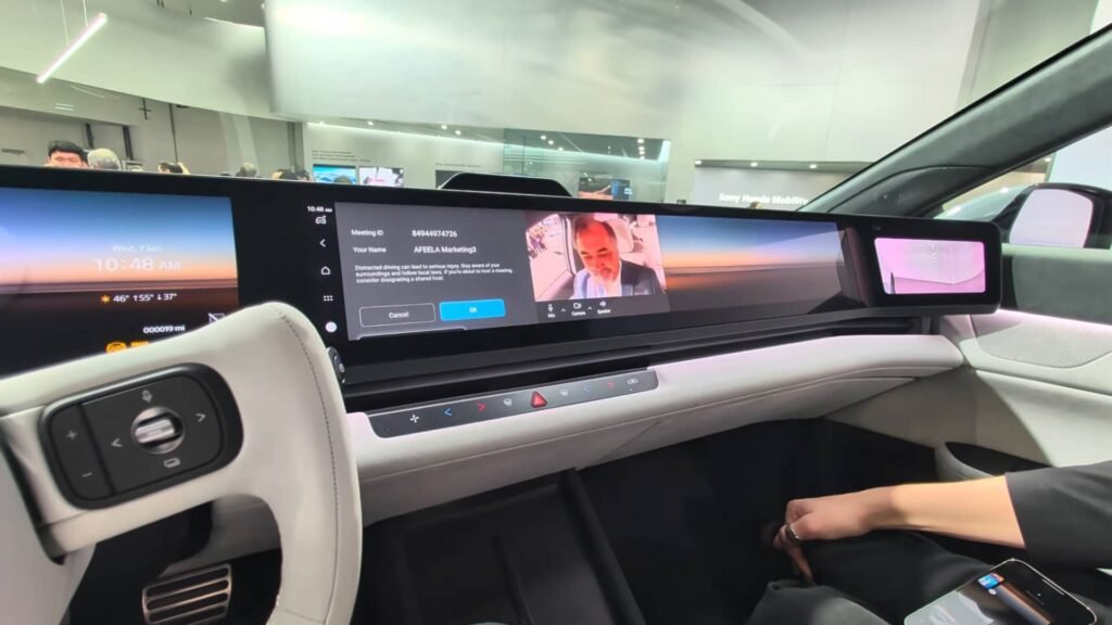 Front Console Afeela 1 2026