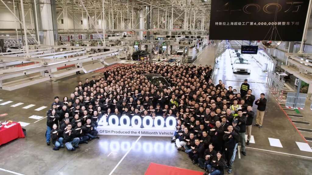 4 Millionth Vehicle Tesla Shanghai Factory