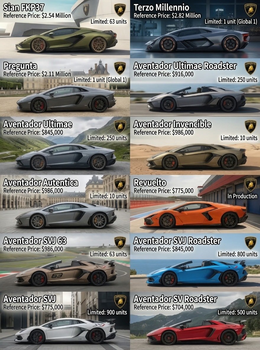 Every Lamborghini Model (2)