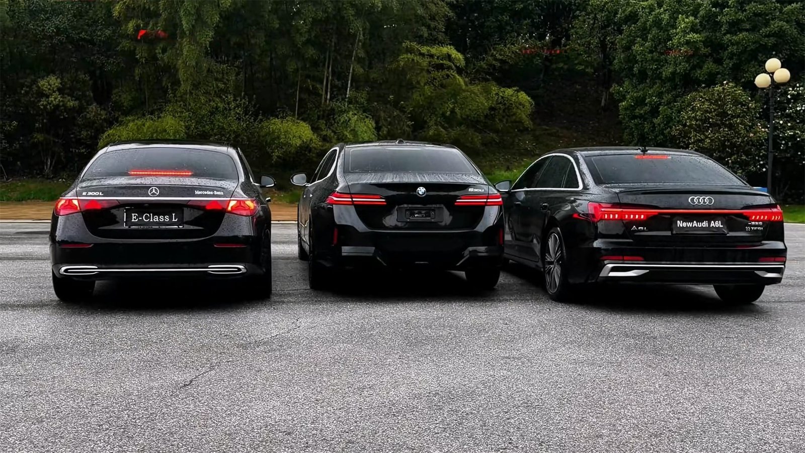 Rear Mercedes vs Audi A6L vs BMW 5 Series 2026